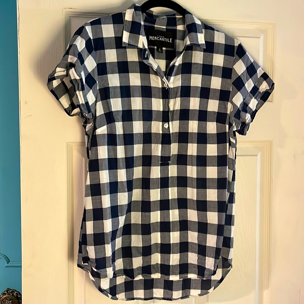 J Crew Gingham Top